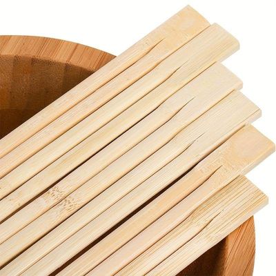 Πρακτικές μονοχρόνιες ραβδιά για φαγητό Custom Bamboo Twin Chopsticks από φυσικό μπαμπού για ευκολία και προστασία του περιβάλλοντος