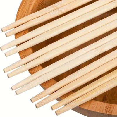 Πρακτικές μονοχρόνιες ραβδιά για φαγητό Custom Bamboo Twin Chopsticks από φυσικό μπαμπού για ευκολία και προστασία του περιβάλλοντος