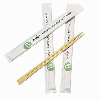 Eco-friendly 21cm&23cm Wholesale Bamboo Wood Chopstick Custom Disposable Bamboo Chopsticks Bamboo Twin Chopsticks