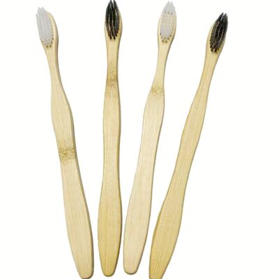 Natural Handle Soft Bristles Bamboo Toothbrush Biodegradable Eco Friendly Adult Children Portable ToothBrush