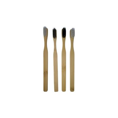 100% Biodegradable Eco Friendly Custom logo Natural Bamboo Toothbrush for Hotel
