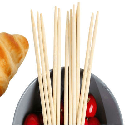 Προσαρμοσμένο λογότυπο Στρογγυλο μπαμπού Ξαναχρησιμοποιήσιμα ραβδιά Τέλεια για οικιακή / εστιατόριο / ξενοδοχείο εμπειρία φαγητό