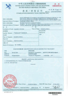 Κίνα Hunan Shengheyuan Bamboo And Wood Products Import And Export Co., Ltd. Πιστοποιήσεις